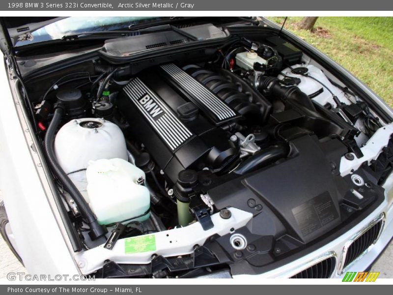 Arctic Silver Metallic / Gray 1998 BMW 3 Series 323i Convertible