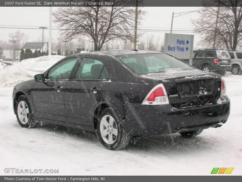 Dark Amethyst Metallic / Charcoal Black 2007 Ford Fusion SE