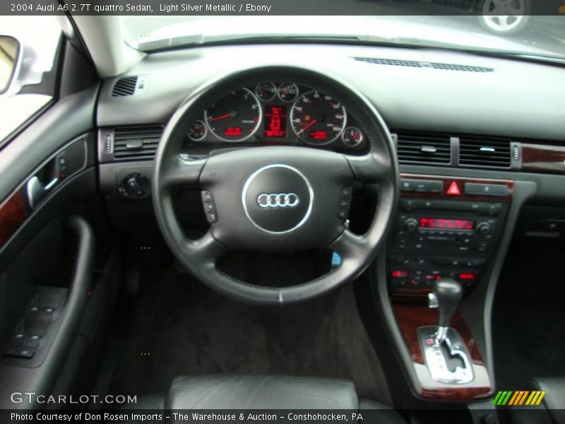 Light Silver Metallic / Ebony 2004 Audi A6 2.7T quattro Sedan