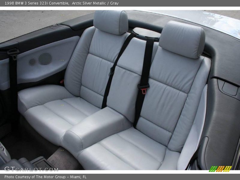 Arctic Silver Metallic / Gray 1998 BMW 3 Series 323i Convertible