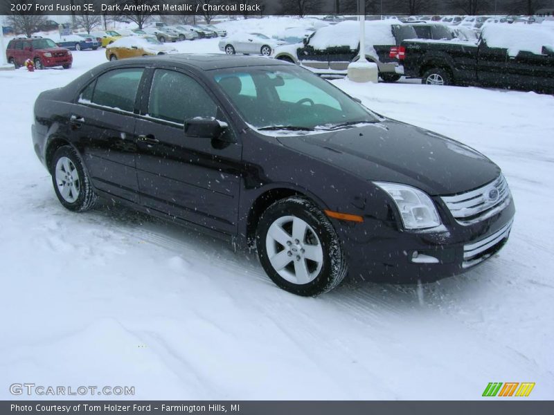 Dark Amethyst Metallic / Charcoal Black 2007 Ford Fusion SE