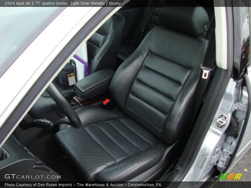 Light Silver Metallic / Ebony 2004 Audi A6 2.7T quattro Sedan