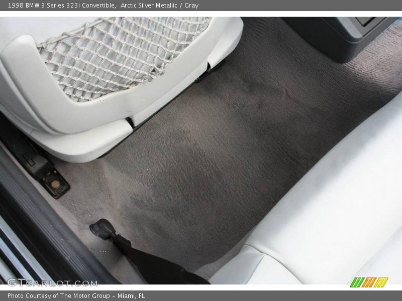 Arctic Silver Metallic / Gray 1998 BMW 3 Series 323i Convertible