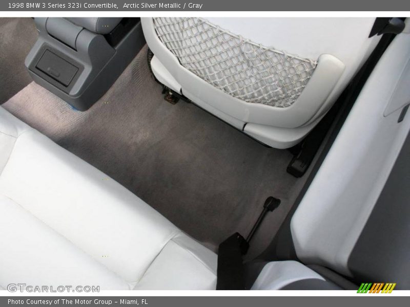 Arctic Silver Metallic / Gray 1998 BMW 3 Series 323i Convertible