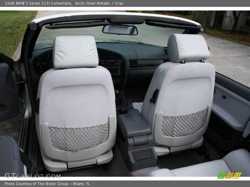 Arctic Silver Metallic / Gray 1998 BMW 3 Series 323i Convertible