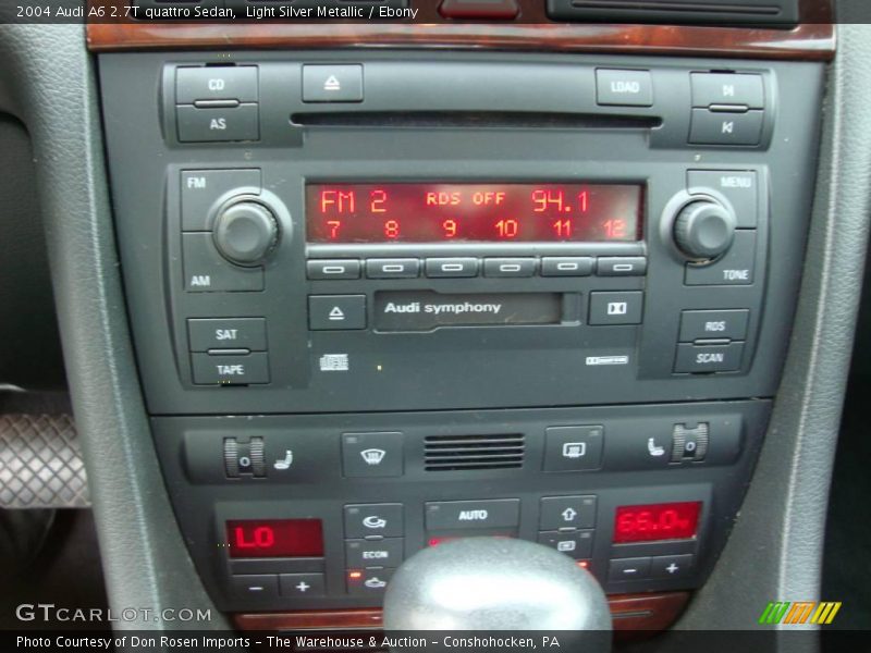 Light Silver Metallic / Ebony 2004 Audi A6 2.7T quattro Sedan