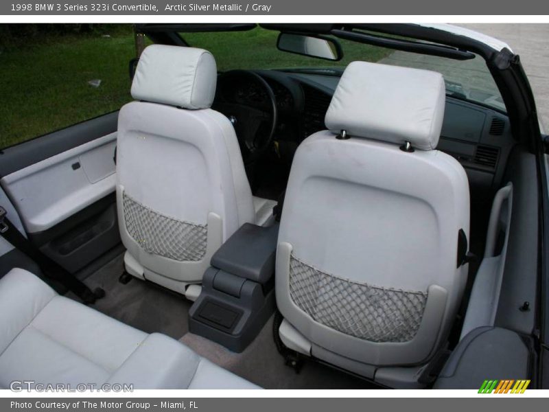 Arctic Silver Metallic / Gray 1998 BMW 3 Series 323i Convertible