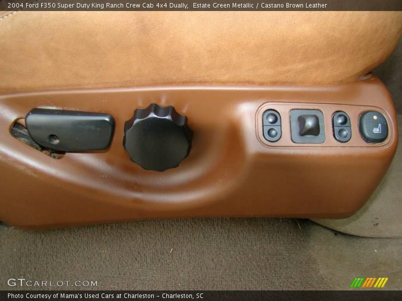 Estate Green Metallic / Castano Brown Leather 2004 Ford F350 Super Duty King Ranch Crew Cab 4x4 Dually