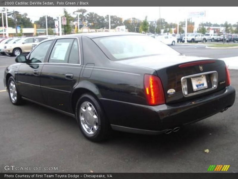 Polo Green / Black 2000 Cadillac DeVille Sedan