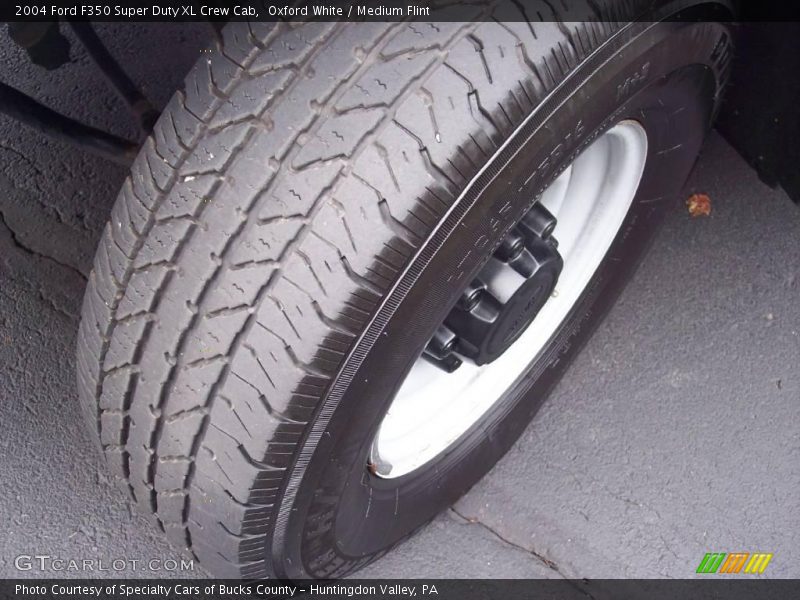 Oxford White / Medium Flint 2004 Ford F350 Super Duty XL Crew Cab