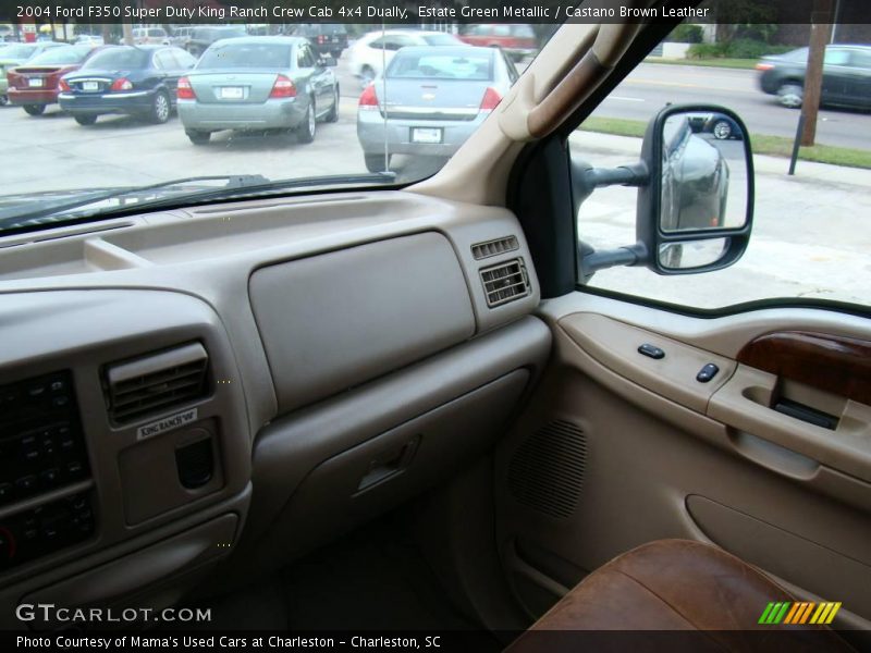 Estate Green Metallic / Castano Brown Leather 2004 Ford F350 Super Duty King Ranch Crew Cab 4x4 Dually