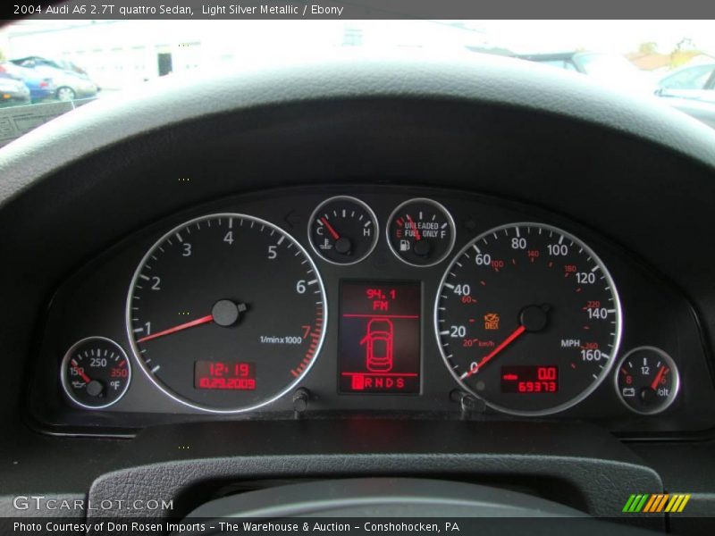Light Silver Metallic / Ebony 2004 Audi A6 2.7T quattro Sedan