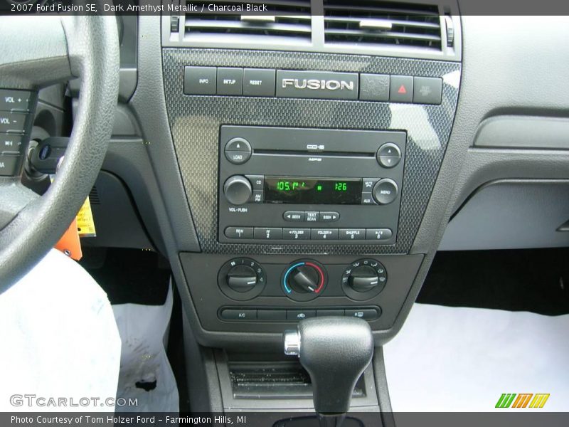 Dark Amethyst Metallic / Charcoal Black 2007 Ford Fusion SE