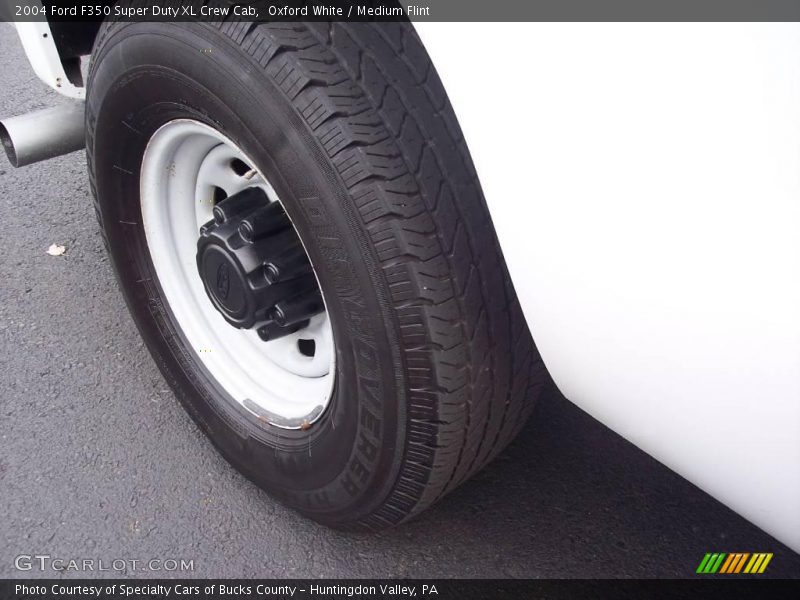 Oxford White / Medium Flint 2004 Ford F350 Super Duty XL Crew Cab