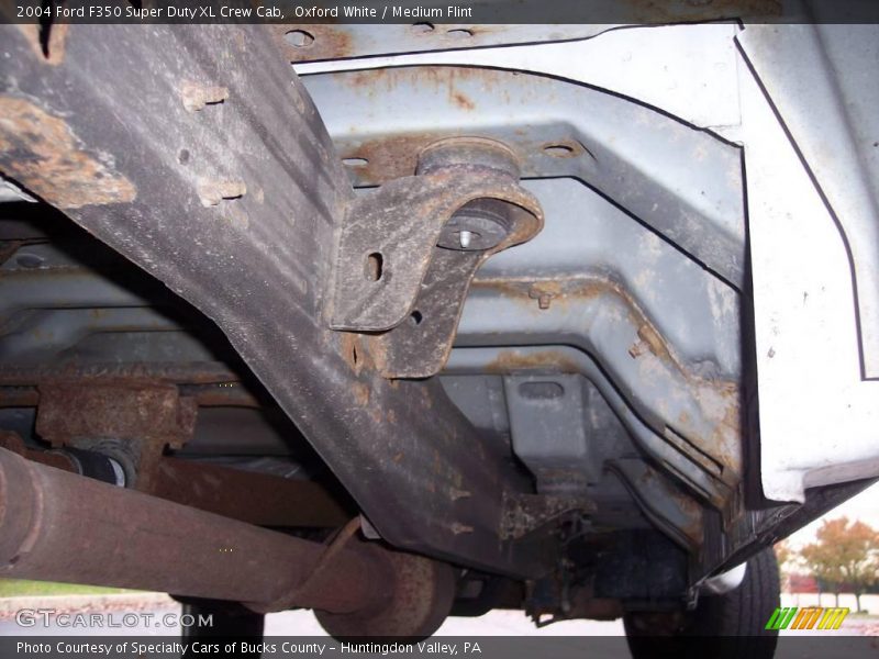 Oxford White / Medium Flint 2004 Ford F350 Super Duty XL Crew Cab