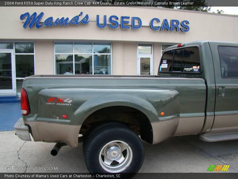 Estate Green Metallic / Castano Brown Leather 2004 Ford F350 Super Duty King Ranch Crew Cab 4x4 Dually
