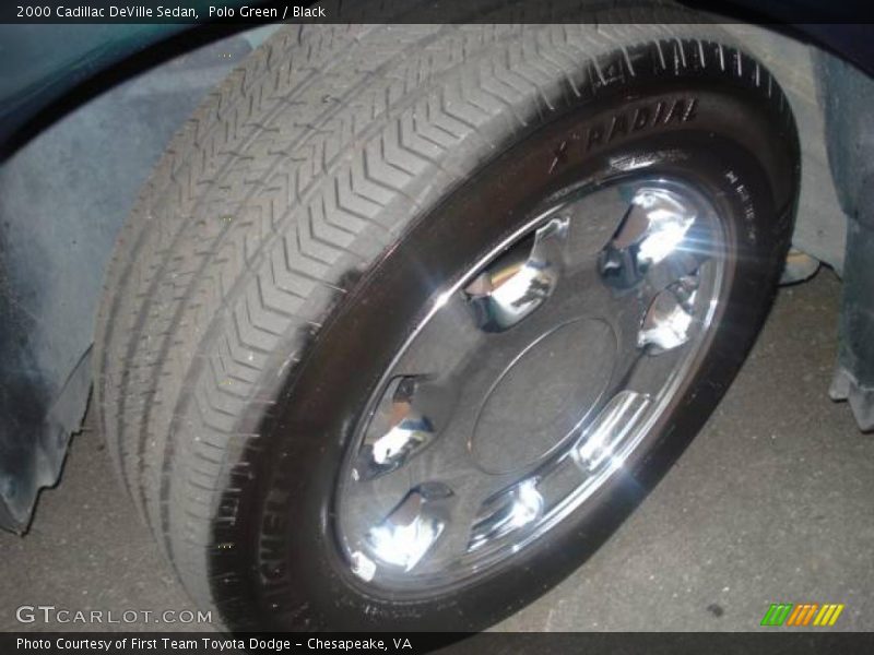 Polo Green / Black 2000 Cadillac DeVille Sedan