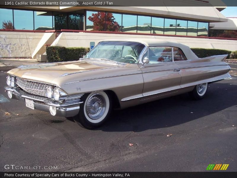 Aspen Gold / Tan 1961 Cadillac Eldorado Biarritz Convertible