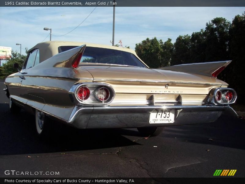 Aspen Gold / Tan 1961 Cadillac Eldorado Biarritz Convertible