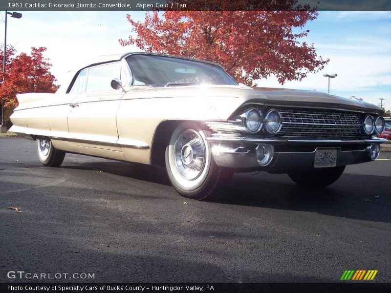Aspen Gold / Tan 1961 Cadillac Eldorado Biarritz Convertible