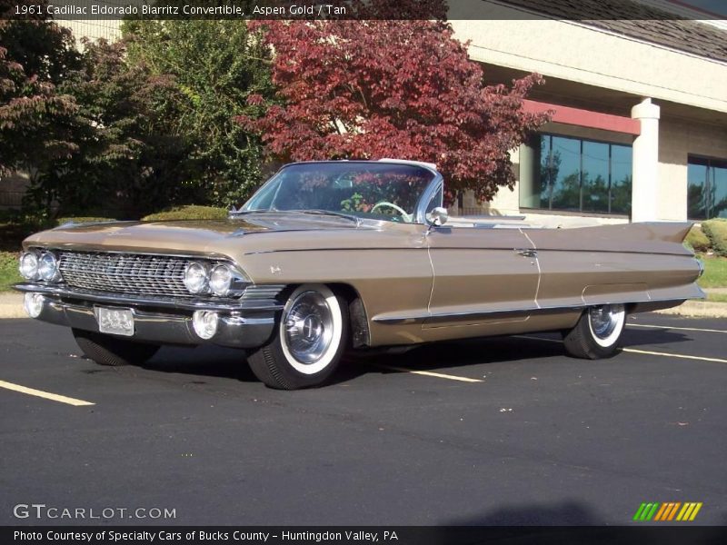 Aspen Gold / Tan 1961 Cadillac Eldorado Biarritz Convertible
