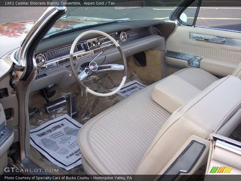 Aspen Gold / Tan 1961 Cadillac Eldorado Biarritz Convertible