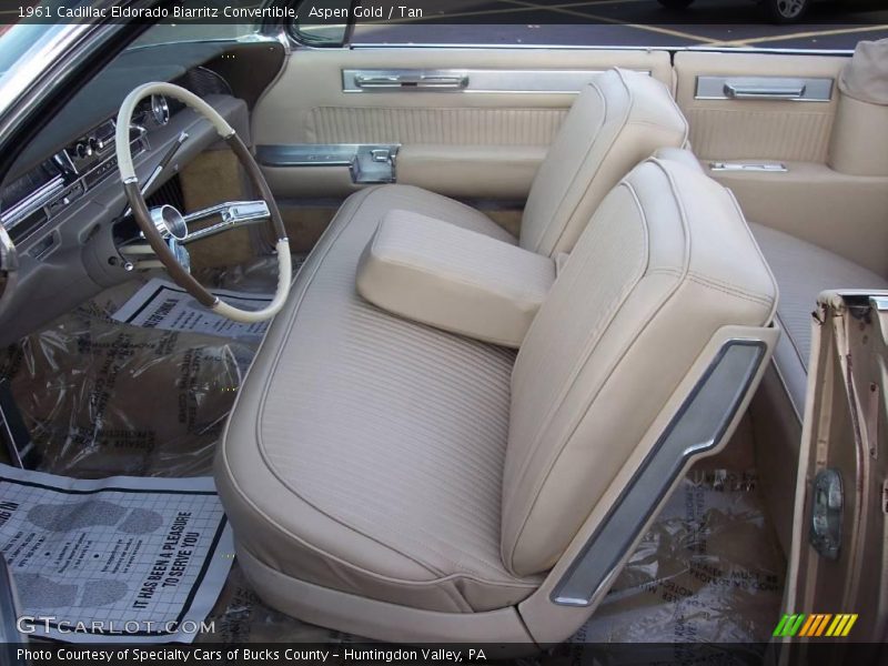 Aspen Gold / Tan 1961 Cadillac Eldorado Biarritz Convertible