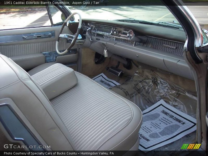 Aspen Gold / Tan 1961 Cadillac Eldorado Biarritz Convertible