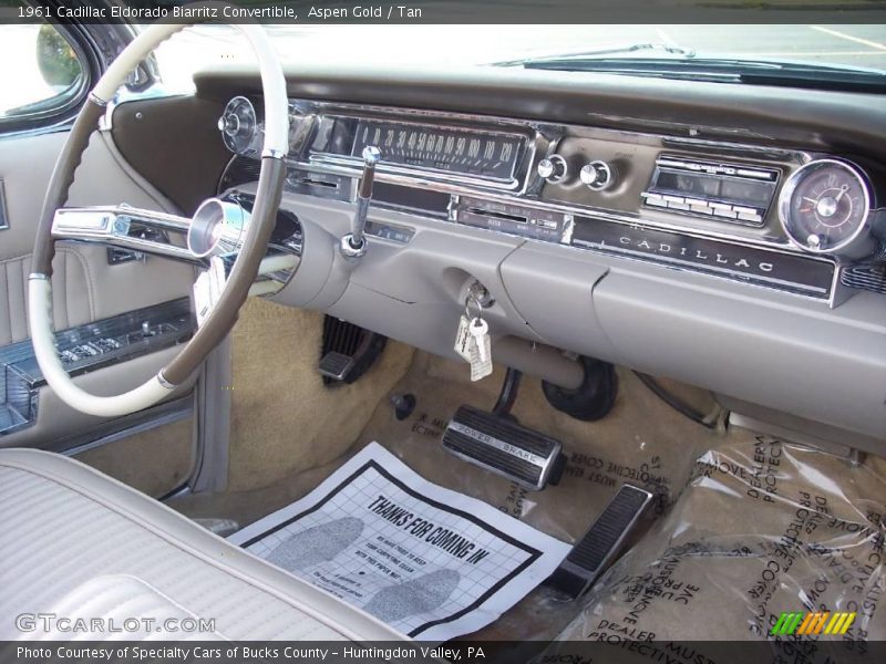 Aspen Gold / Tan 1961 Cadillac Eldorado Biarritz Convertible