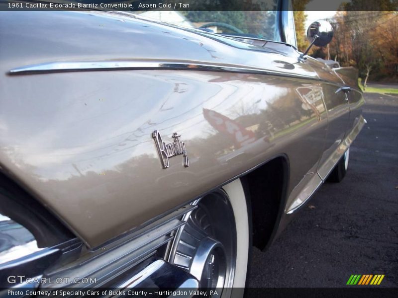Aspen Gold / Tan 1961 Cadillac Eldorado Biarritz Convertible