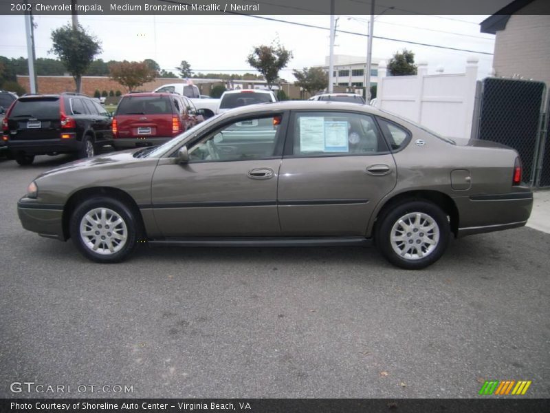 Medium Bronzemist Metallic / Neutral 2002 Chevrolet Impala