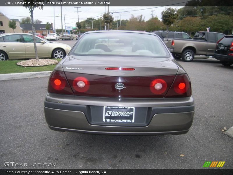 Medium Bronzemist Metallic / Neutral 2002 Chevrolet Impala