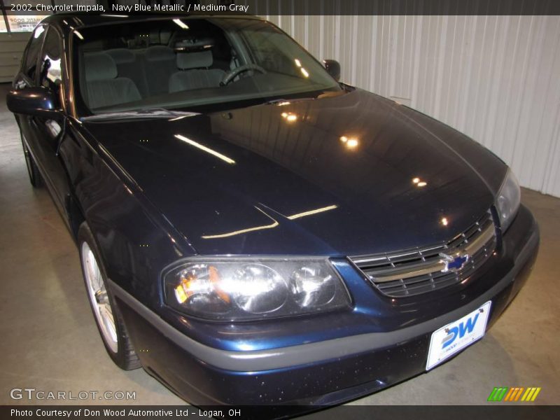 Navy Blue Metallic / Medium Gray 2002 Chevrolet Impala
