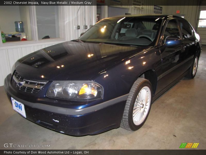 Navy Blue Metallic / Medium Gray 2002 Chevrolet Impala