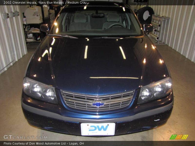 Navy Blue Metallic / Medium Gray 2002 Chevrolet Impala