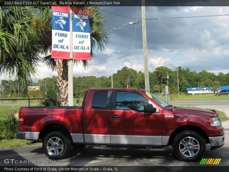 Redfire Metallic / Medium/Dark Flint 2007 Ford F150 XLT SuperCab