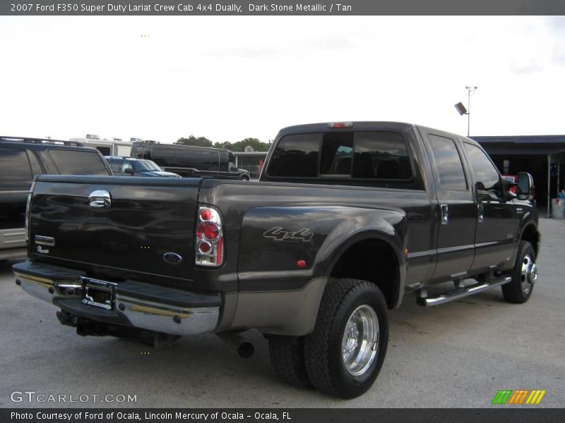 Dark Stone Metallic / Tan 2007 Ford F350 Super Duty Lariat Crew Cab 4x4 Dually