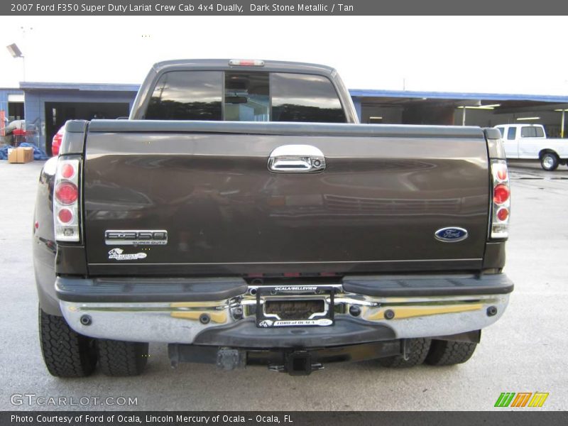 Dark Stone Metallic / Tan 2007 Ford F350 Super Duty Lariat Crew Cab 4x4 Dually