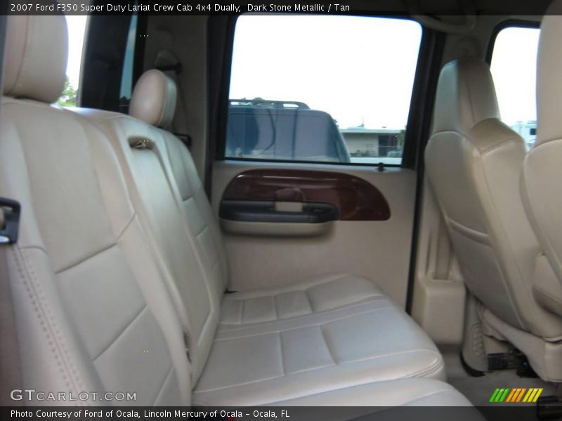 Dark Stone Metallic / Tan 2007 Ford F350 Super Duty Lariat Crew Cab 4x4 Dually
