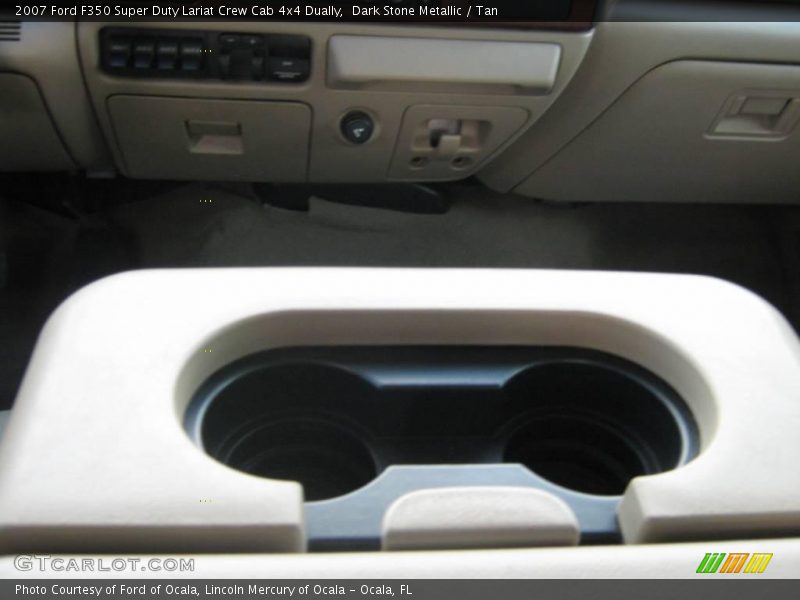 Dark Stone Metallic / Tan 2007 Ford F350 Super Duty Lariat Crew Cab 4x4 Dually