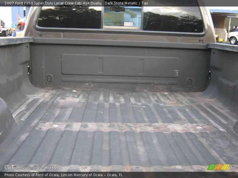 Dark Stone Metallic / Tan 2007 Ford F350 Super Duty Lariat Crew Cab 4x4 Dually