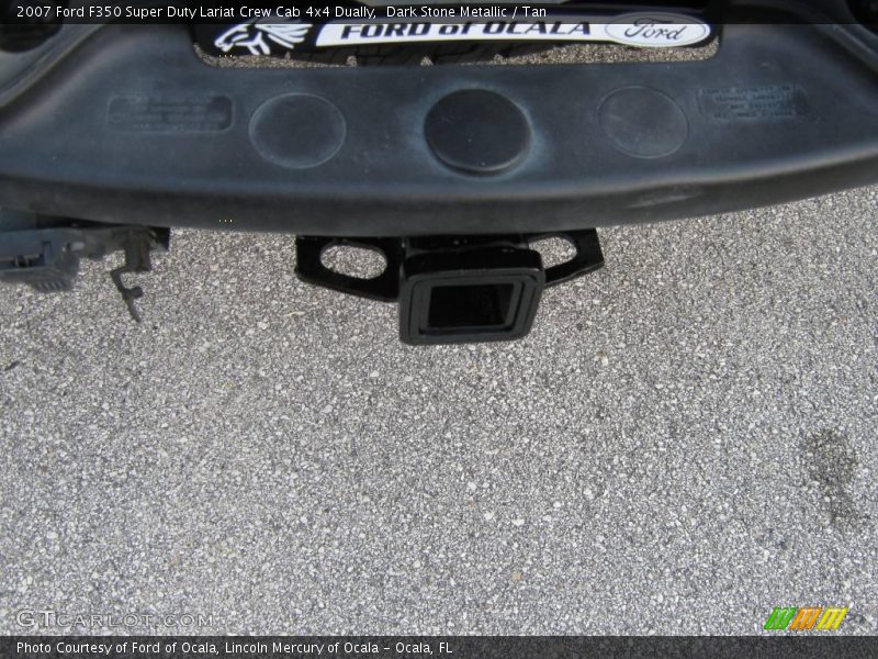 Dark Stone Metallic / Tan 2007 Ford F350 Super Duty Lariat Crew Cab 4x4 Dually