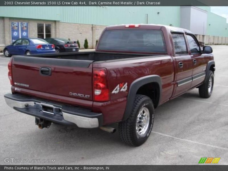 Dark Carmine Red Metallic / Dark Charcoal 2003 Chevrolet Silverado 1500 LS Crew Cab 4x4