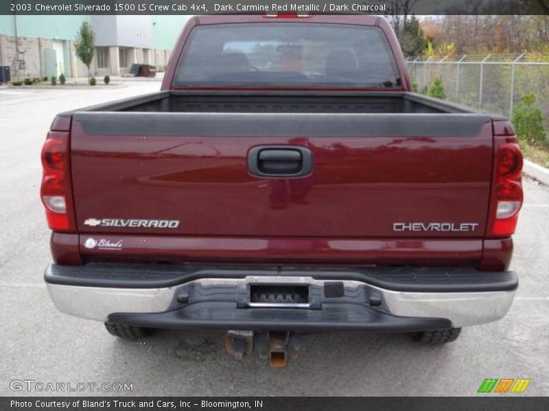 Dark Carmine Red Metallic / Dark Charcoal 2003 Chevrolet Silverado 1500 LS Crew Cab 4x4