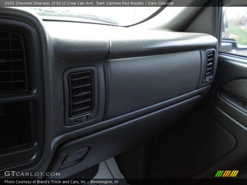 Dark Carmine Red Metallic / Dark Charcoal 2003 Chevrolet Silverado 1500 LS Crew Cab 4x4