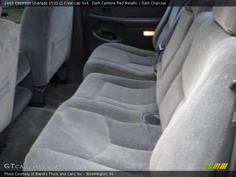 Dark Carmine Red Metallic / Dark Charcoal 2003 Chevrolet Silverado 1500 LS Crew Cab 4x4