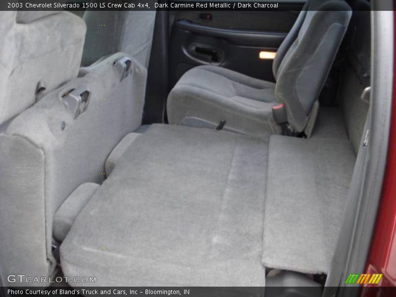 Dark Carmine Red Metallic / Dark Charcoal 2003 Chevrolet Silverado 1500 LS Crew Cab 4x4