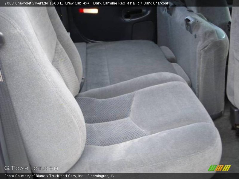 Dark Carmine Red Metallic / Dark Charcoal 2003 Chevrolet Silverado 1500 LS Crew Cab 4x4
