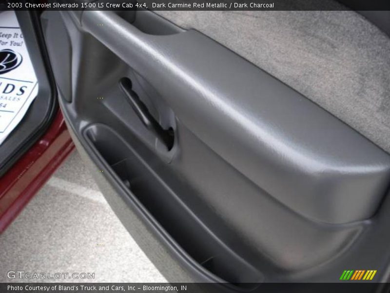 Dark Carmine Red Metallic / Dark Charcoal 2003 Chevrolet Silverado 1500 LS Crew Cab 4x4