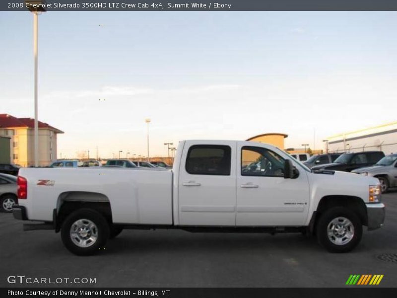 Summit White / Ebony 2008 Chevrolet Silverado 3500HD LTZ Crew Cab 4x4